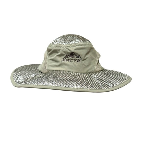 Arctic Silver Reflective Cooling Fishing Hat UV Protection Unisex Adjustable OS - Picture 1 of 8